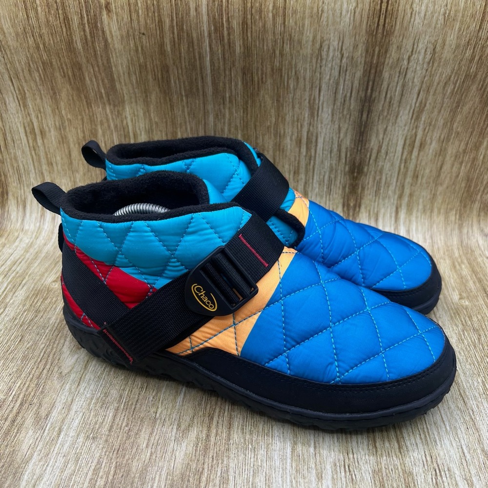 Chaco Ramble Puff Linear Booties Men's Size 10 Blue Multi Quilted JCH107981